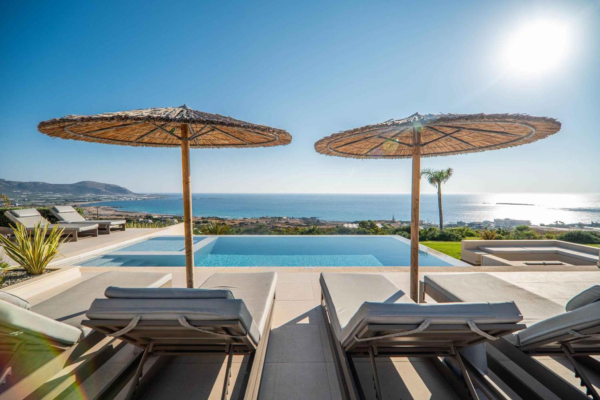 Cielo E Mare Villas I "Free" Heated Pools & Seaview Falászarna Kültér fotó