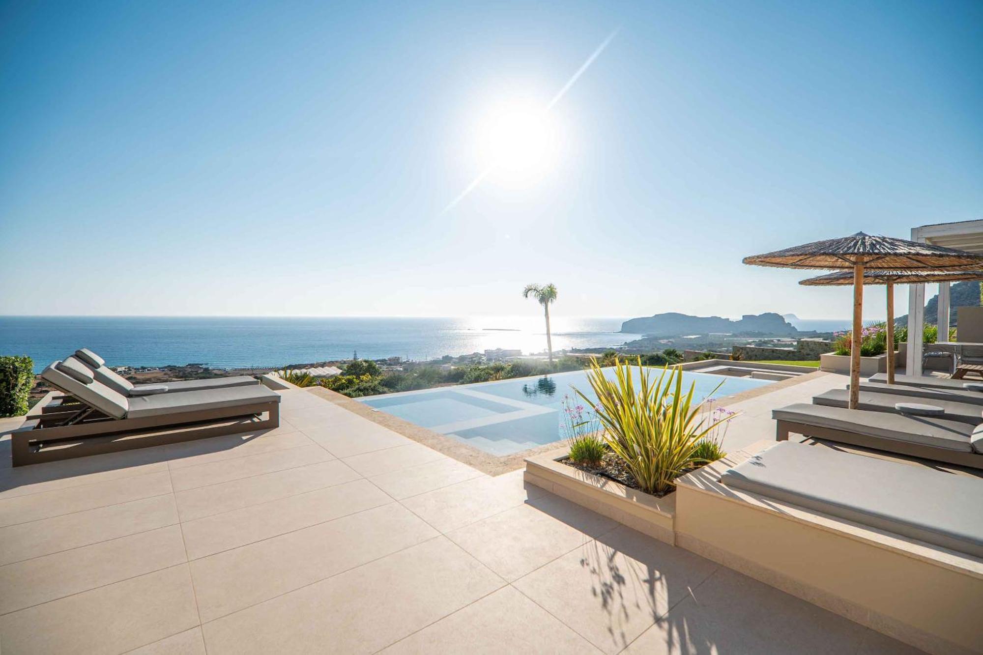 Cielo E Mare Villas I "Free" Heated Pools & Seaview Falászarna Kültér fotó