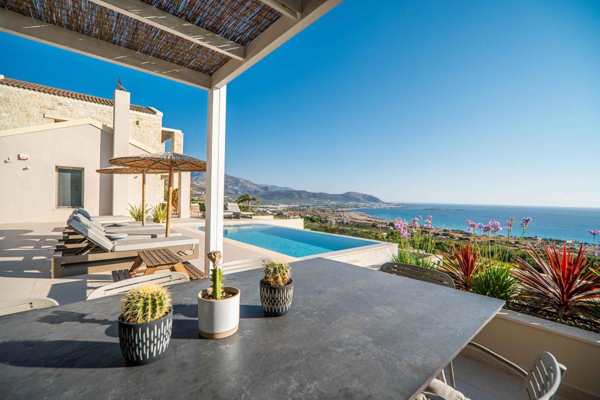 Cielo E Mare Villas I "Free" Heated Pools & Seaview Falászarna Kültér fotó